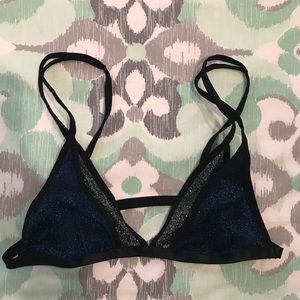 Blue and Silver Bralette